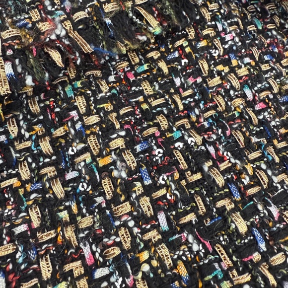 Cinq a Sept Khloe Tweed Blazer Multi Colored Heart Buttons Size 6 - Picture 13 of 15